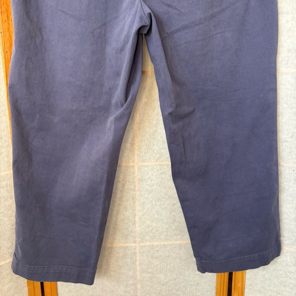 L.L. Bean Straight Fit Capri Pants Women’s 12 Petite Cotton Dusty Blue Denim - Picture 9 of 11